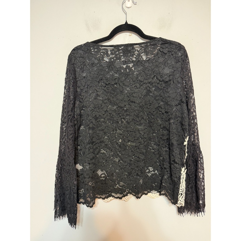 NWT Whimsical Dark Romantic Lace Top Women Size Medium Coquette Gothic Romance - Picture 4 of 9
